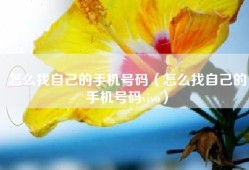 怎么找自己的手机号码（怎么找自己的手机号码vivo）