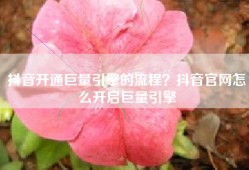 抖音开通巨量引擎的流程？抖音官网怎么开启巨量引擎