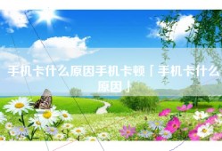 手机卡什么原因手机卡顿「手机卡什么原因」