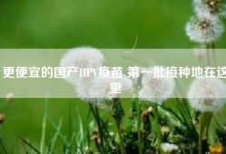 更便宜的国产HPV疫苗 第一批接种地在这里