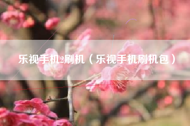 乐视手机2刷机（乐视手机刷机包）