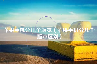 苹果手机分几个版本（苹果手机分几个版本区别）